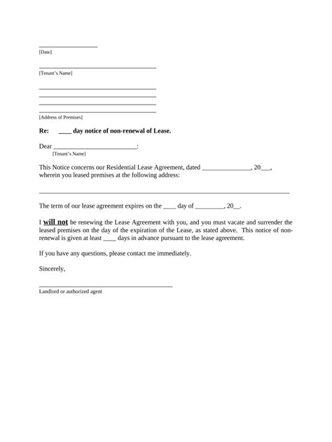 Landlord Notice To End Tenancy Letter Template Uk Free Fill Out Sign