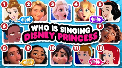 Guess Who S Singing Guess Disney Princesses Disney Princess Song