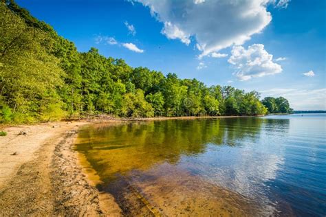 Lake Norman At Mccrary Access Area In Mooresville North Carol Stock