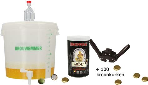 Zelf Bier Brouwen Bierbrouw Pakket Donker Dubbel Brouw Thuisbrouwen