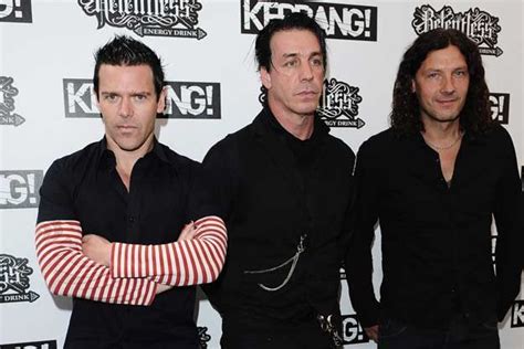 Richard Kruspe Till Lindemann And Christoph Schneider Till Lindemann