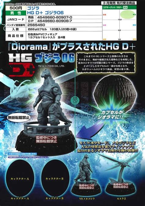 ゴジラ HG D 全4種コンプリート Kong GODZILLA ゴジラ06