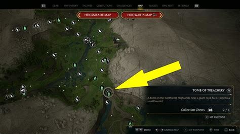 Cursed Tomb Treasure Location Guide Hogwarts Legacy