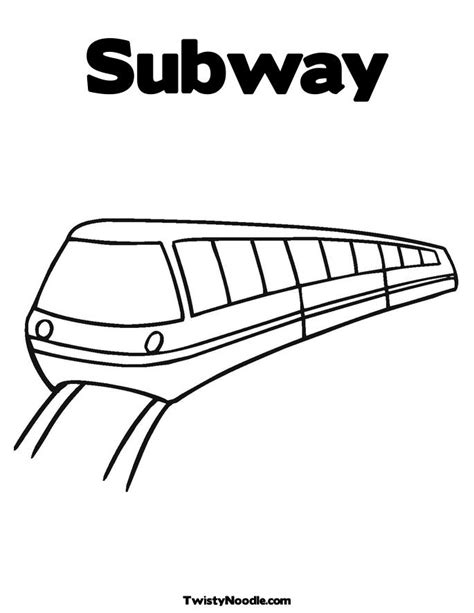 Subway Train Coloring Pages at GetColorings.com | Free printable ...