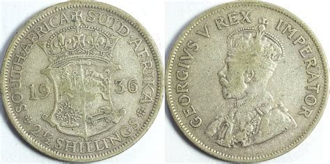 Südafrika 2 5 Shilling 1936 Georg V ss MA Shops