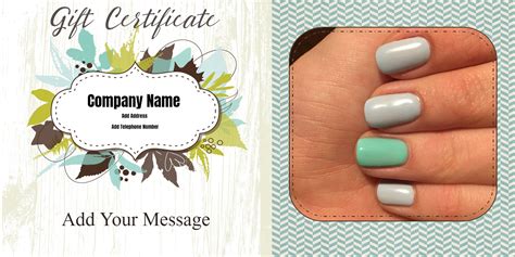 Free Printable Manicure Gift Certificate Template