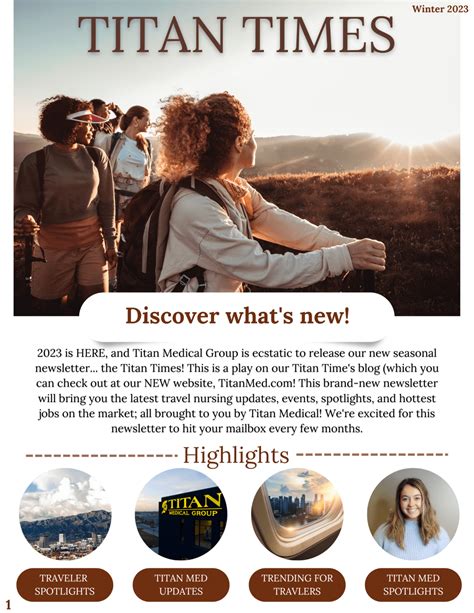 Winter 2023 Newsletter Titan Medical Group Find Your Place