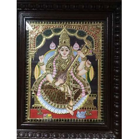 Maa Saraswati Painting at Rs 4200 | Goddess Painting in Chennai | ID: 15362282948