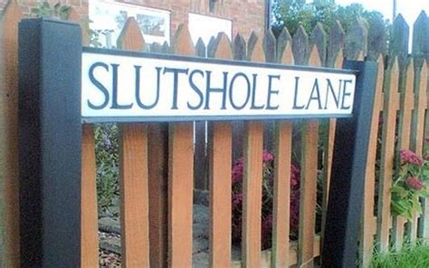 The 17 Rudest Place Names In Britain Funny Road Signs Funny Street