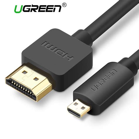 UGREEN Kabel Adaptor Micro HDMI To HDMI Male 1 5M 30102 30104 Black