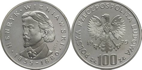 Polen Volksrepublik Zloty Mw Henryk Wieniawski Proof Ma Shops