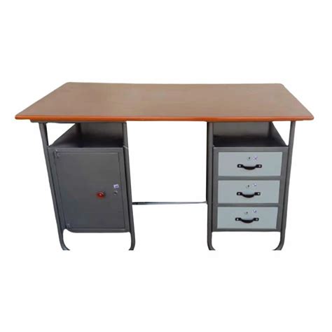 Rectangular 3 Feet Mild Steel Office Table With Storage At Rs 4800 In