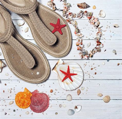 Sandals Seashells Sea Free Photo On Pixabay Pixabay