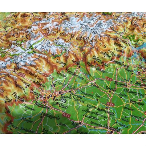 Carte En Relief 3DMAP L ARC ALPIN