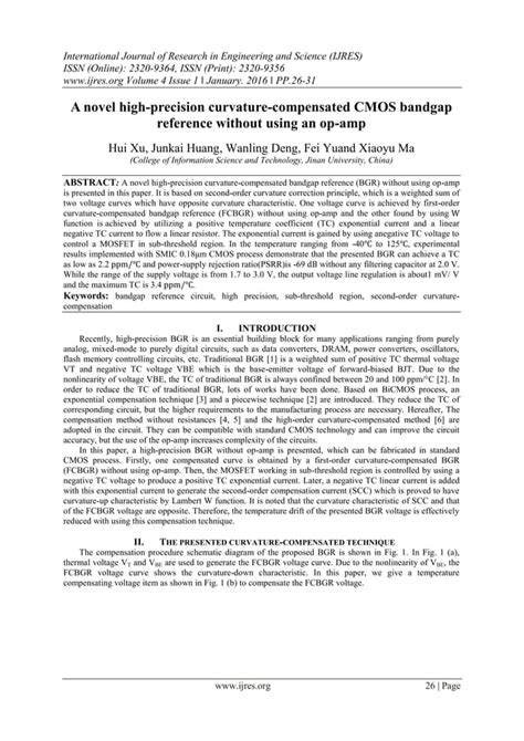 A Novel High Precision Curvature Compensated Cmos Bandgap Reference