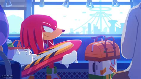 Yui Karasuno Sonic Channel art featuring Knuckles : r/SonicTheHedgehog