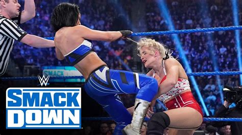 Lacey Evans Dana Brooke Vs Sasha Banks Bayley SmackDown Dec 27