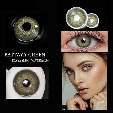 Natural GREEN Color Contact Lenses for Eyes Soft Colored Lenses GREEN ...