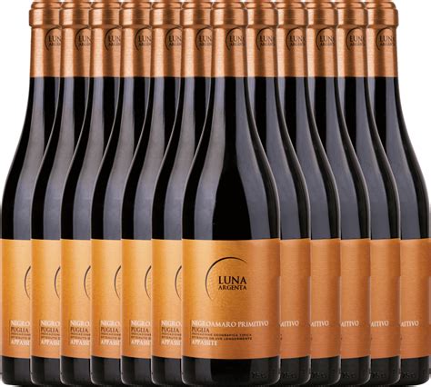 12er Vorteils Weinpaket Appassimento Negroamaro Primitivo 2021 Luna