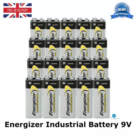 Energizer Industrial 9v Pp3 Alkaline Batteries Lr22 Mn1604 Smoke Alarm New X 20 £26 99 Picclick Uk