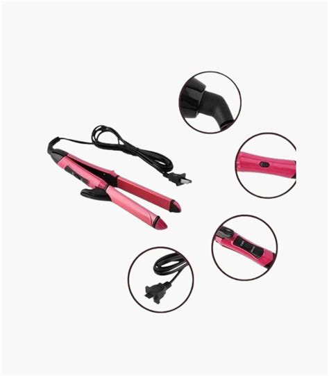 Professional 2 In 1 Hair Curler And Straightener Klcmart