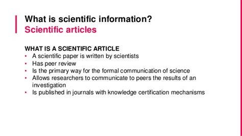 Scientific Information Sources 2016