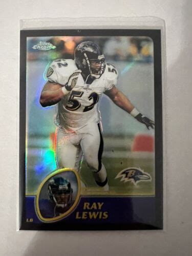 Topps Chrome Black Refractor Ray Lewis For Sale Online