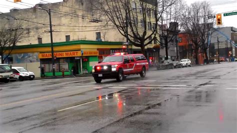 Vancouver Fire Medic B C Ambulance Responding 溫哥華消防救援車和救護車緊急出動 YouTube