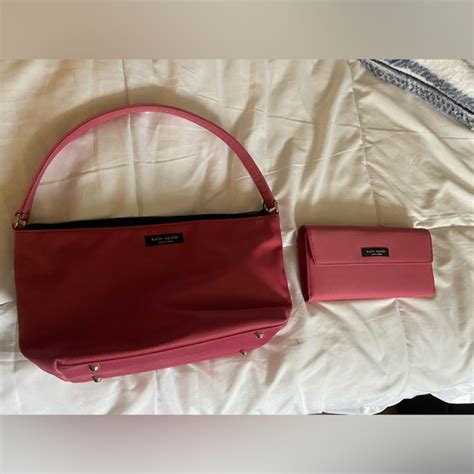 Kate Spade Bags Authentic Kate Spade Pink Nylon Purse And Wallet