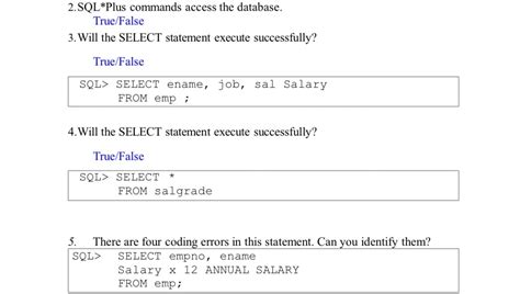 Answered 2 Sql Plus Commands Access The Bartleby