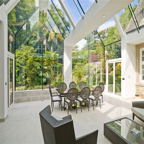 Structural glass conservatory, cornwall modern conservatory by the bazeley partnership modern ...