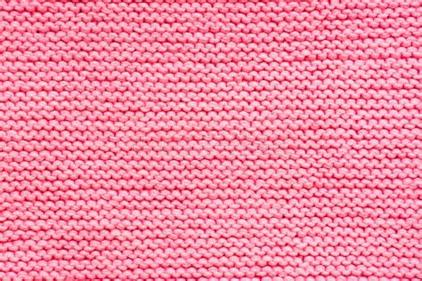 Fabric Knitting Wool Texture Pink Color Cloth Knitted Wool Background