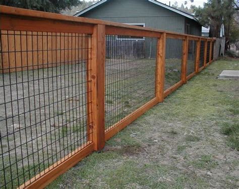 Wood And Wire Fence Panels