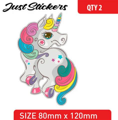 Cute Unicorn Sticker Car Sticker Bumper Sticker Bike Window Laptop Girly 595 Picclick Au