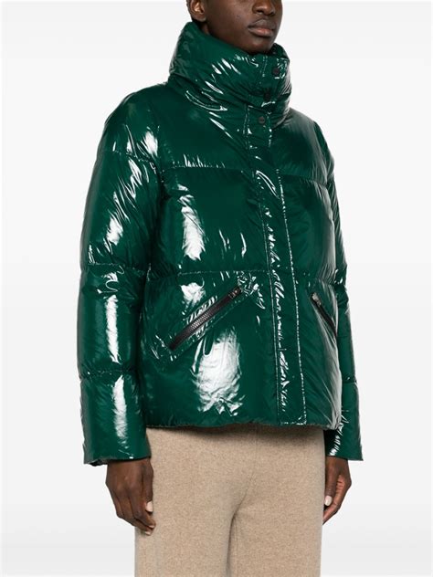 Herno Funnel Neck Puffer Jacket Green Farfetch