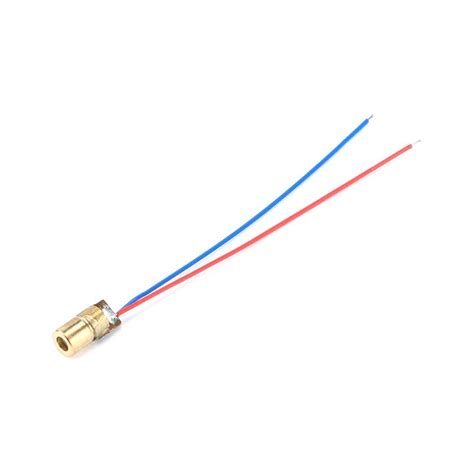 Laser Diode 100pcs 650nm 6mm 5V 5mW Adjustable Laser Dot Diode Module