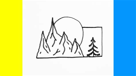 Як намалювати гори How to draw mountains YouTube