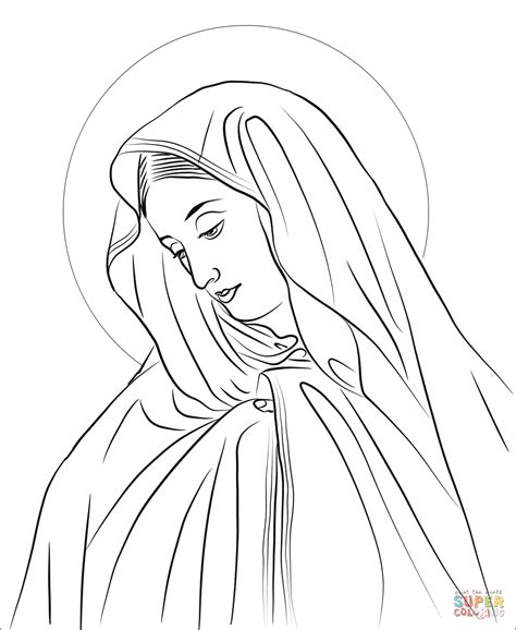 Our Lady Of Sorrows Coloring Page Free Printable Coloring Pages