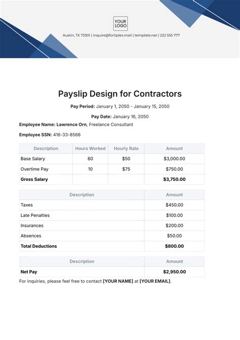 FREE Payslip Templates & Examples - Edit Online & Download | Template.net