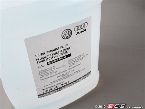 Genuine Volkswagen Audi GUS052910A3 AdBlue DEF Fluid 9 46 Liters