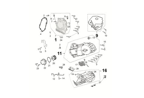 Couvercle Carter Transmission Peugeot Pulsion 125 EFI 4T SY L ABS E4