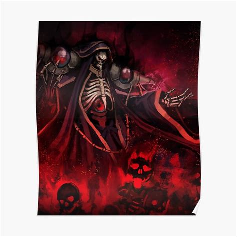 "Overlord Anime Ainz Ooal Gown " Poster for Sale by DaturaSnake | Redbubble