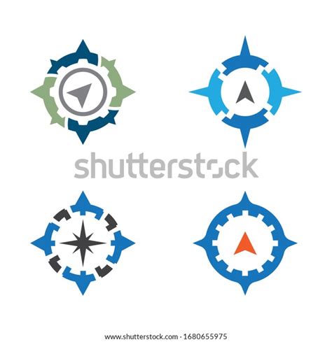 Compass Symbol Vector Icon Illustration Stock Vector Royalty Free 1680655975 Shutterstock