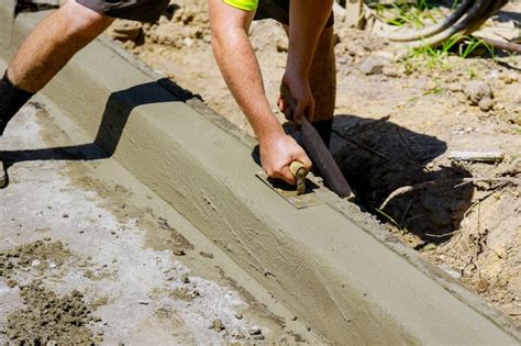 El Proceso De Construcci N De La Acera La Instalaci N De Un Bordillo