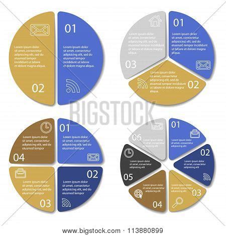 Set Round Infographic Vector Photo Free Trial Bigstock