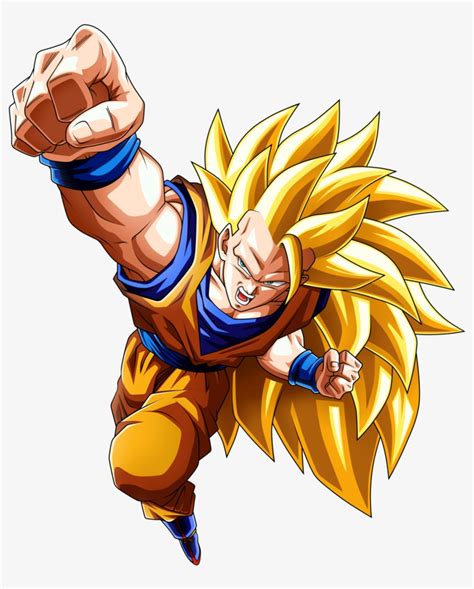 Son Goku Saiyan By Son Goku Super Saiyan 3 PNG Image Transparent