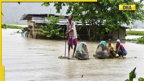 Assam Flood Situation Worsens 5 More Dead 24 Million Affected