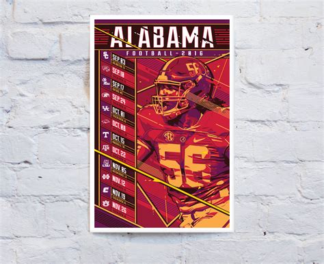 Alabama Football - 2016 Schedule on Behance