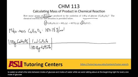 Calculating Mass Of Product In Chemical Reactions Youtube