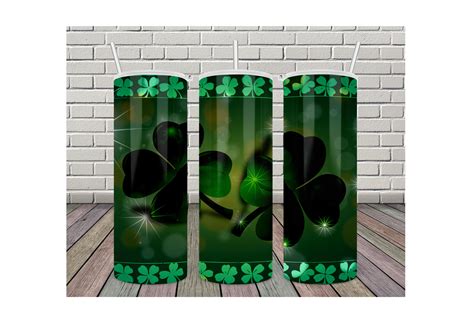 20oz Tumbler Clover St Patrick S Day Graphic By Ratipornkungdent